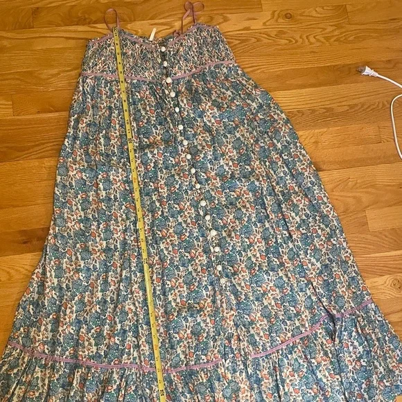 Free People Floral Blue and Pink Maxi Dress - Picture 10 of 11